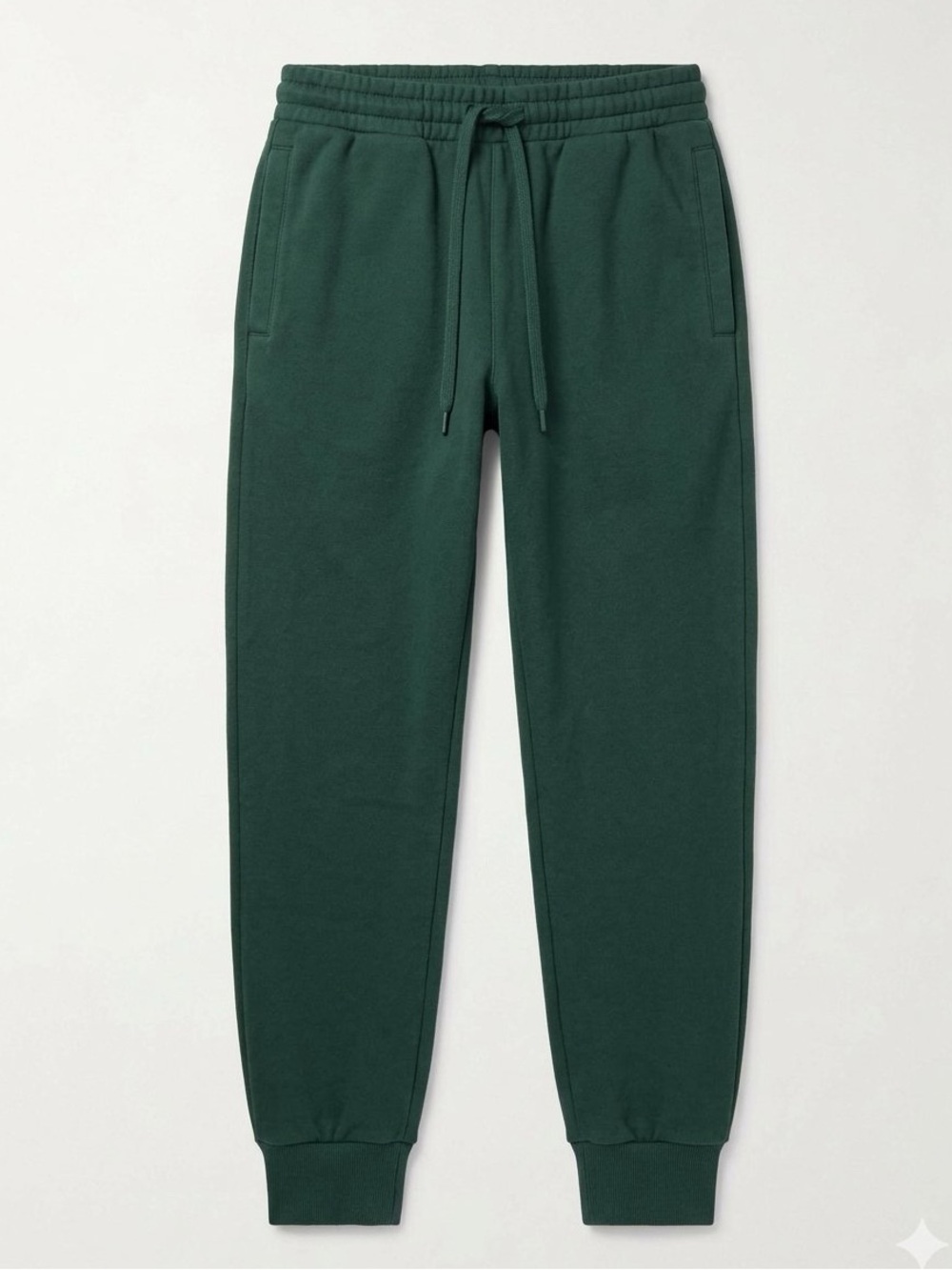 H&M Forest Green Cuffed Joggers Fleece Sweatpants Pants Medium